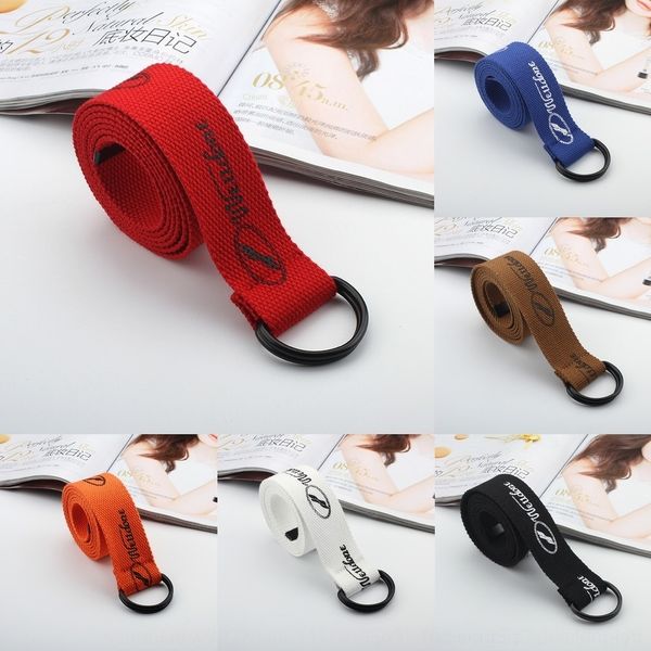 

o2ysq korean style simple casual student belt double and accessories jeans ringbelt s0xip jeans jeansaccessories customized canvas, Black;brown