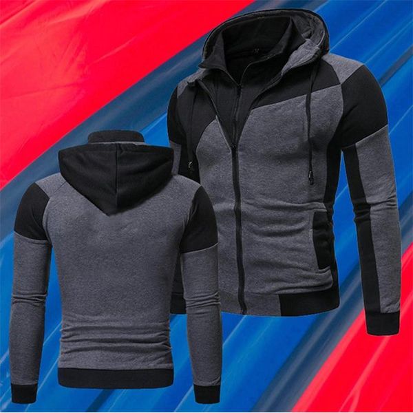 

men's jackets winter hoodies slim fit sweatshirt outwear warm coat fashion jacket plain zip up casual coats mens clothing outerwear, Black;brown