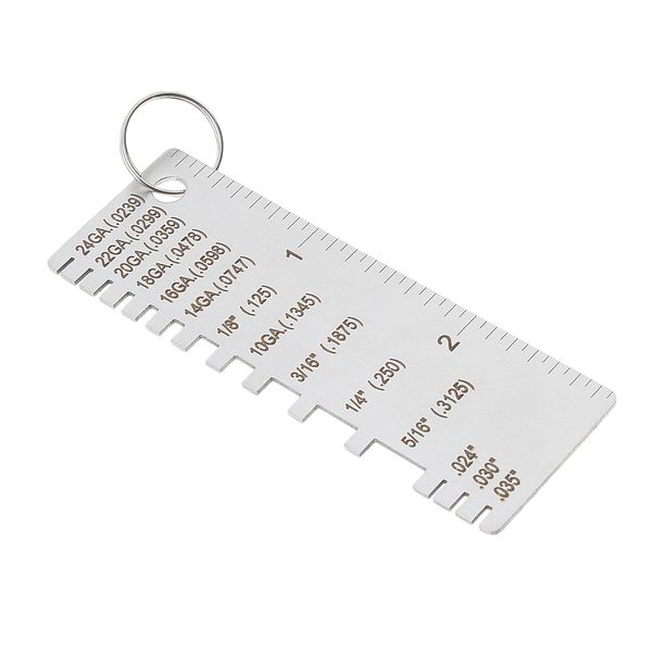 

stainless steel sheet thickness gauge welding gage soldering inspection tool