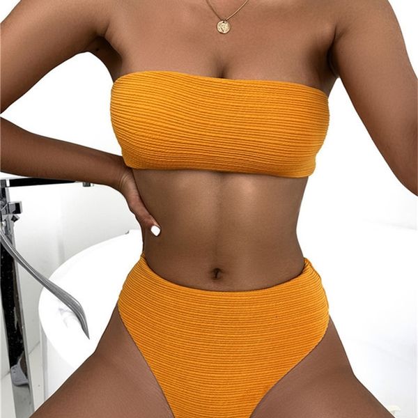 

2021 single bra special fabric mid waist fashion bikini, White;black