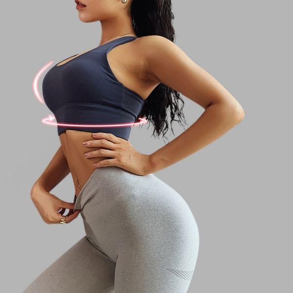 

2021 new women's cross beauty back adjustable sports ladies wirefull covering padded seamless gym brassiere push up bra, Red;black