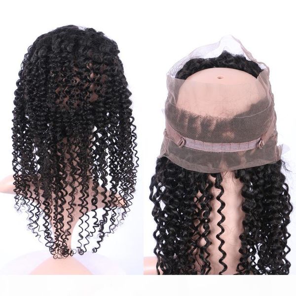 

african american 360 band full lace frontal closure 22*4*2 afro kinky curly brazilian human hair 360 lace frontal for black woman