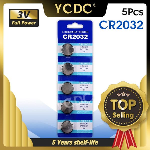 

5шт / уп cr2032 кнопка батареи br2032 dl2032 ecr2032 ce lithium co батарея 3v cr 2032 для часы электронных игрушек дистанционного wmtgjz, Bronze;slivery