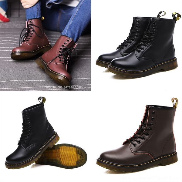 

abscc women's leathercasual leather couple high-boots woman girl high-style la up winter bo winter fleece all-match plus fashion, Black