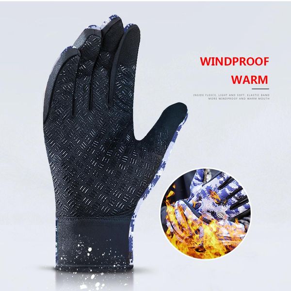 

touch screen windproof outdoor sport gloves for men women army guantes tacticos luva winter windser waterproof gloves bbygbd alice_bag, Black