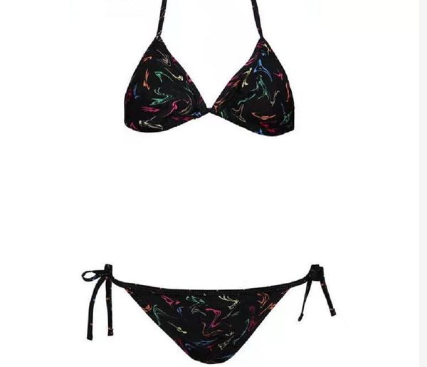 

designer 2023ll solid color bikini sets women tie side g-string thong swimsuit female bandage bathing suit brazlian swimwear, White;black