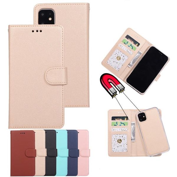 

premium leather wallet magnetic 2in1 detachable cover cases for iphone 12 pro max 11 xr xs max 7 8 plus samsung s20 s21 s30 plus note 20 s10