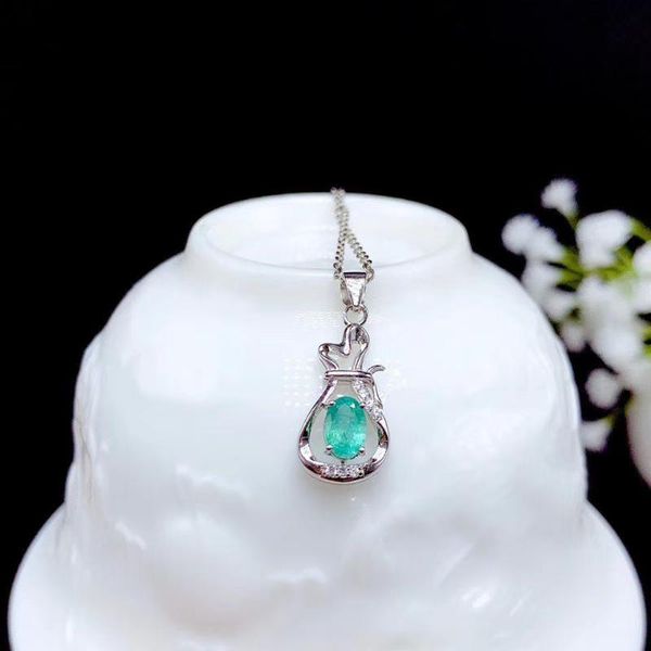 

chains fashion wallet style natural gemstone pendant of necklace jewelry golden color chain emerald ruby sapphire good gift, Silver