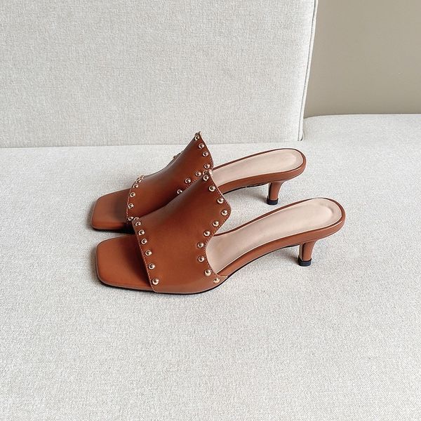 

2021 new upscale women's sandals toe open-toed quality party shoes woman size 34-40 fc3y, Black