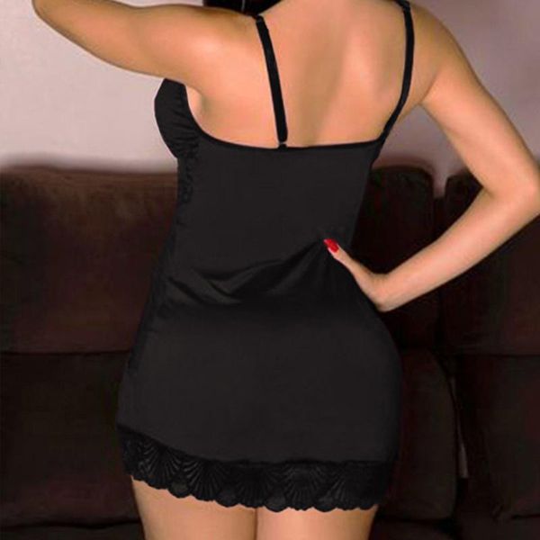 

womens lingerie one-pieces dress backless underwear sleepwear lace suspender dress v-neck underwear suit, White;black