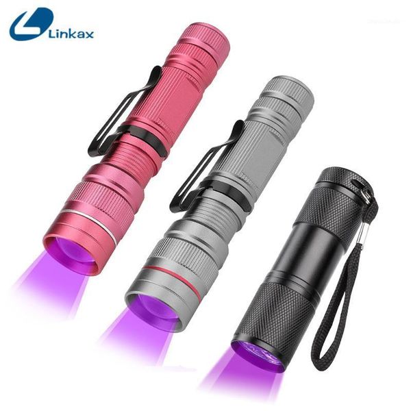 

flashlights torches uv ultraviolet torch with zoom function mini black light pet urine stains detector scorpion hunting1