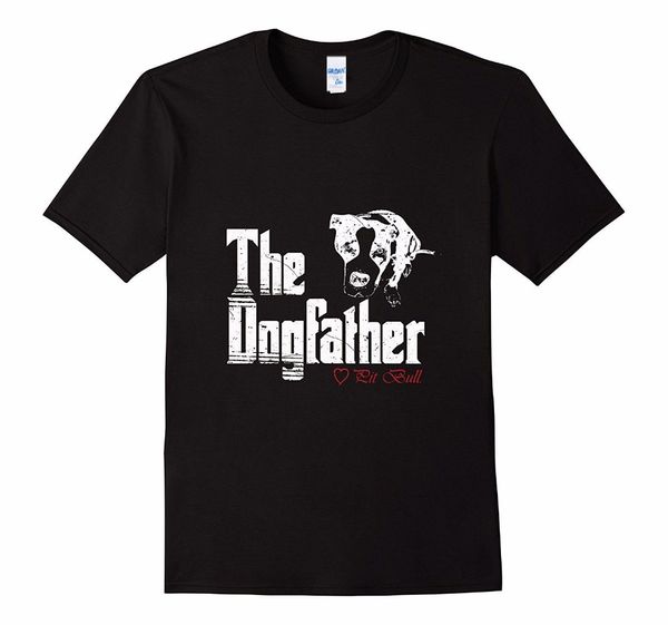 

fashion retro crew neck tee the dog father pit bull dog fathers day male tees design casual tees hooded sweatshirt hoodie men t shirt