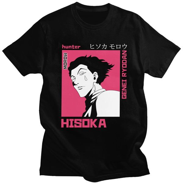 

sport men's hunter x hunter tshirt hisoka hxh anime t shirt 100% cotton clothing fashion short sleeve manga tee gift idea t-shirt