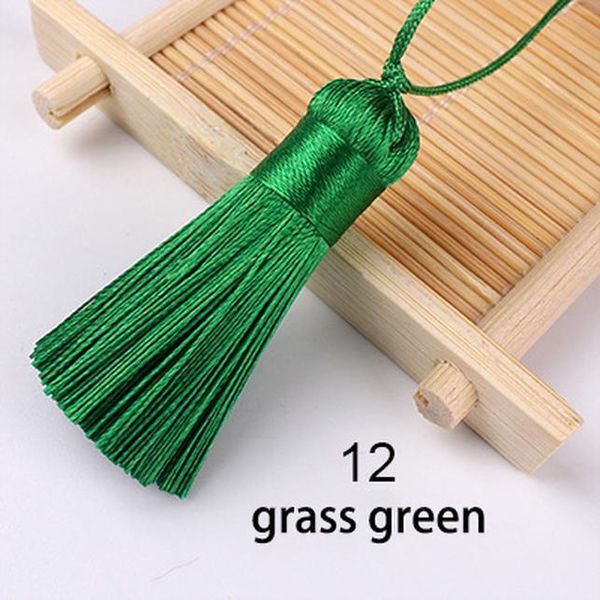 

wholesale 12pcs lot 5cm short fat tassel silk fringe sewing bang tassel trim decorative key tassels for curtain home decoration h bbyshc