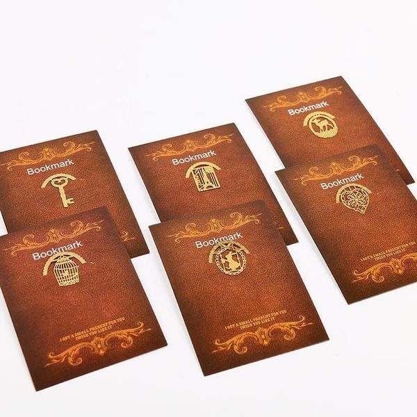

1pc cute gold metal bookmark fashion birdcage crown cat clips for books paper creative products st jllvrc