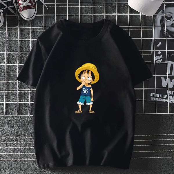 

аниме tshirt мужчины футболка обезьяна d луффи ребенок версия японский лето harajuku tshirt unisex hipster верхний тройник спорта с капюшоно