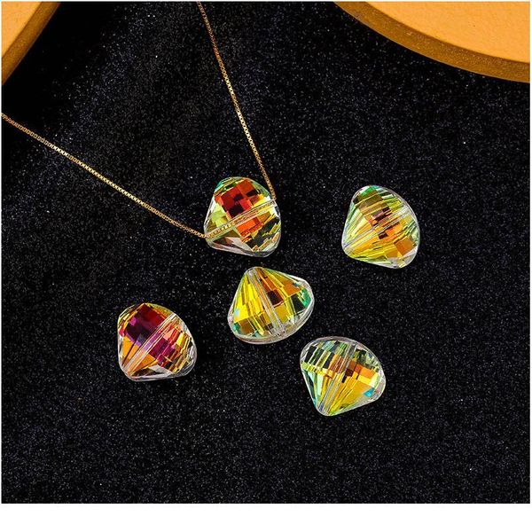 

super shiny glass beads faceted charms jewelry components crystal pendant beads for jewelry making bracelets diy handma jllmdp