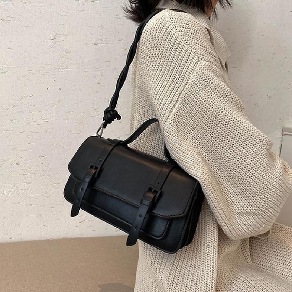 

unique design autumn/winter handbag 2020 new fashion messenger bag shoulder bag square underarm dual-use width: 22cm