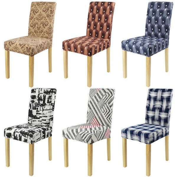 

printed chair covers dining chair cover spandex stretch elastic wedding office slipcover kitchen banquet l decorative1