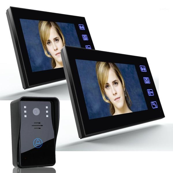 

video door phones smartyiba intercom 7 inch wired doorbell camera with monitor rainproof/ir visual two-way audio1