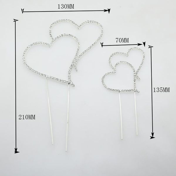 

zmasey 1шт серебряное сердце торт топпер rhinestone торт топпер оптовая для birthday party украшения свадебный фестиваль sqcwua bdefashion, Black