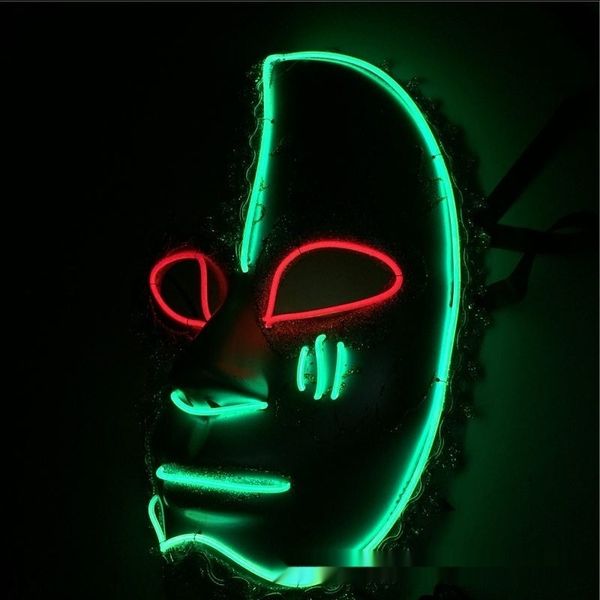 

ec8tt el cold two hybrid light led mask half face light color luminous cold mask for halloween party nkxfc