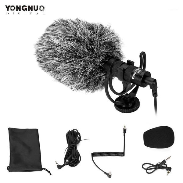 

yongnuo mic cardioid directional video microphone compatible with smartphones camera dslr with mount 3.5mm trs trrs cable1