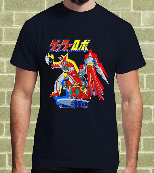 

space robot throw robot getter robo cartoon years 80 t-shirt for men and child sport hooded sweatshirt hoodie