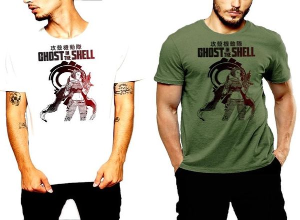 

print mens summer brand new ghost in the shell t-shirt anime sci-fi vintage 90s japanimation tee tee shirt sport hooded sweatshirt hoodie
