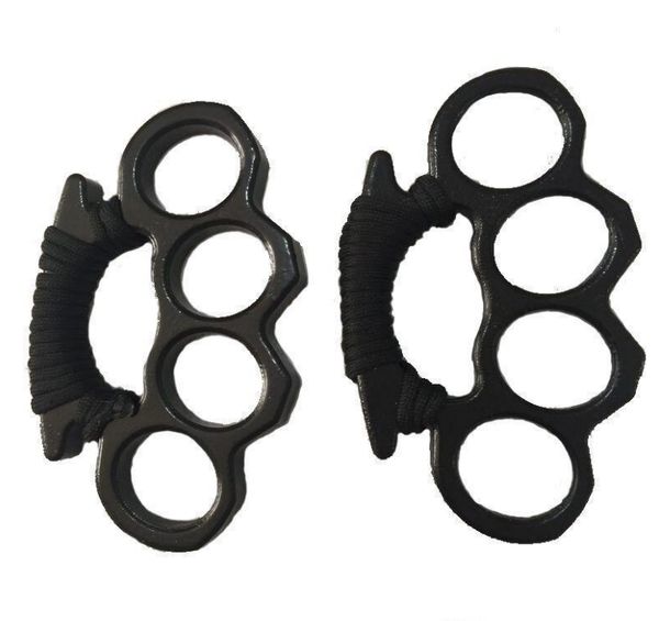 

new gilded thick 13mm steel brass knuckle duster color black plating silver hand tool clutch 4 5qd ww1314