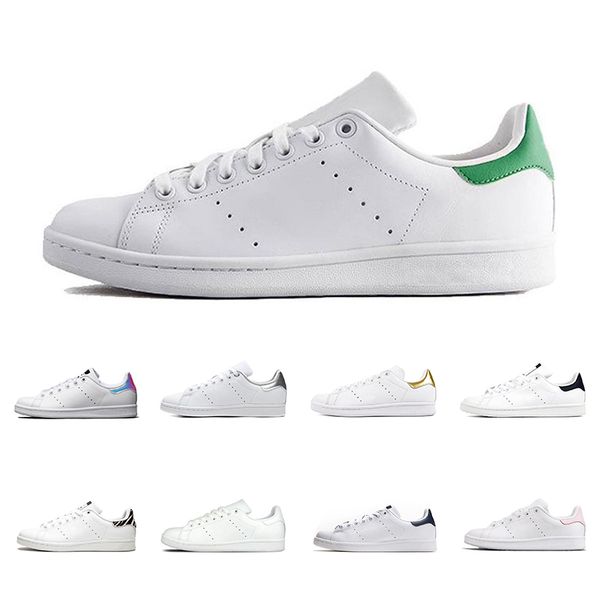 

2020 smith men women sneakers triple green black white navy red green rainbow stan mens casual shoes fashion