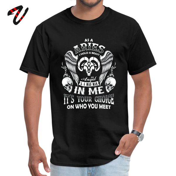 

classic black tshirt birthday gift novelty skull as a aries i hold a beast an angel a mad in me sport hooded sweatshirt hoodie men t shirt