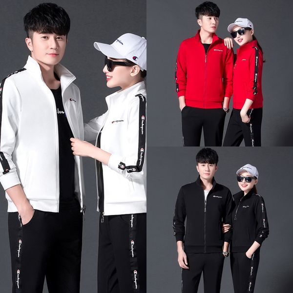 

2020 autumn new fashion lovers' korean fashion loose sports sanitary clothes women's spring wear couple wear sweater couple outfit, Black