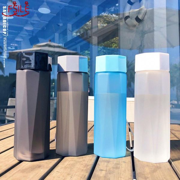 

handy portable space sports simple cup frosted plastic outdoor water new gift with bottle drinking bbywuz lipper