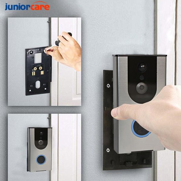 

doorbell camera smart video 720p visual call intercom door bell infrared night vision remote record home security monitoring