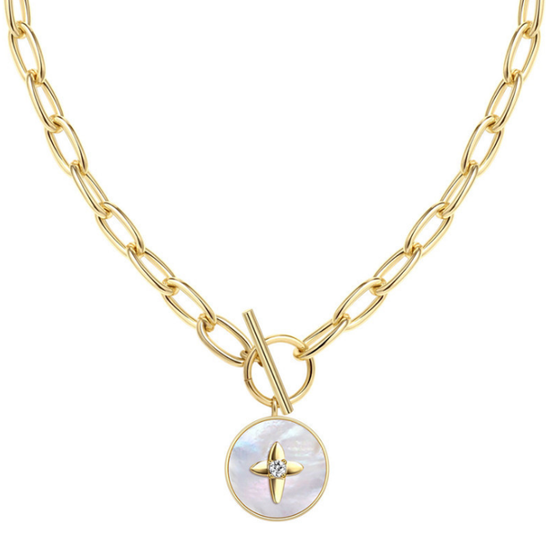 

rwj019 natural shell necklace white shell round with star pendant necklace gold electroplated women fashion jewelry, Silver
