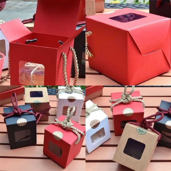 

packing boxs window universal kraft paper carton honey jam scented tea brown sugar many colour gift box factory direct selling 0 8mzb p1