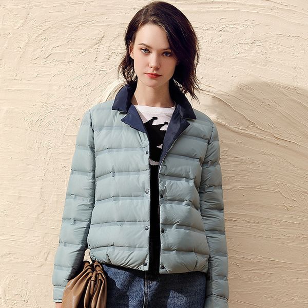 

women's plush double-sided informal short coat, ultra light, delicate, to autumn and winter, 2020