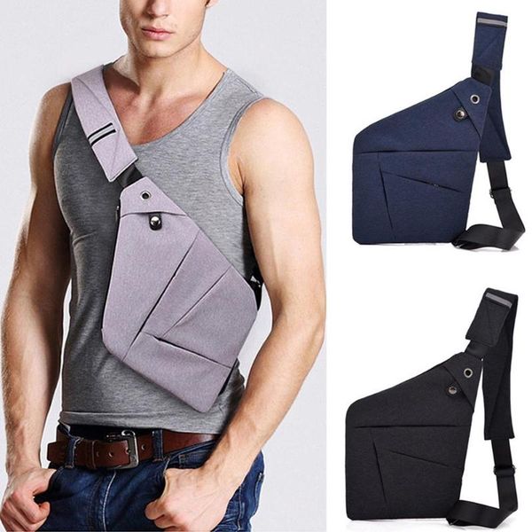 

mens anti-theft sling bags chest shoulder crossbody messenger business travel hiking school small daypack purse