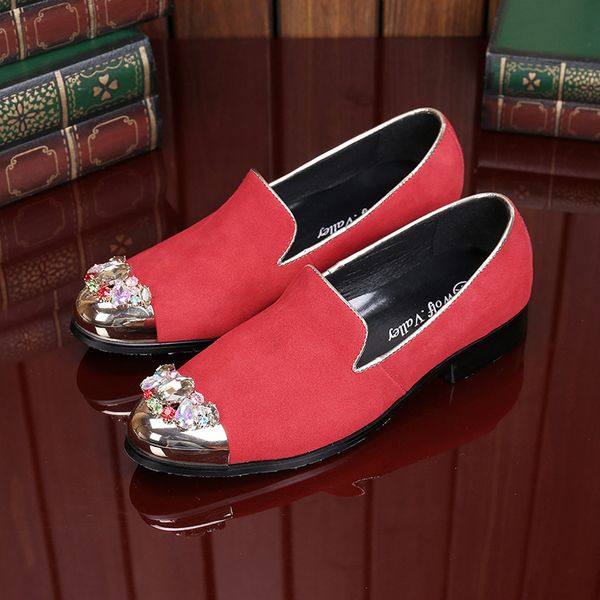 

men pointed toe oxford shoes fashion trend men flats male business dress shoes red wedding, Black