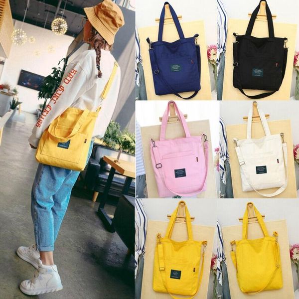 

shopping bags women canvas shoulder bag female eco cloth handbag tote grocery reusable foldable cotton lining pouch bags1
