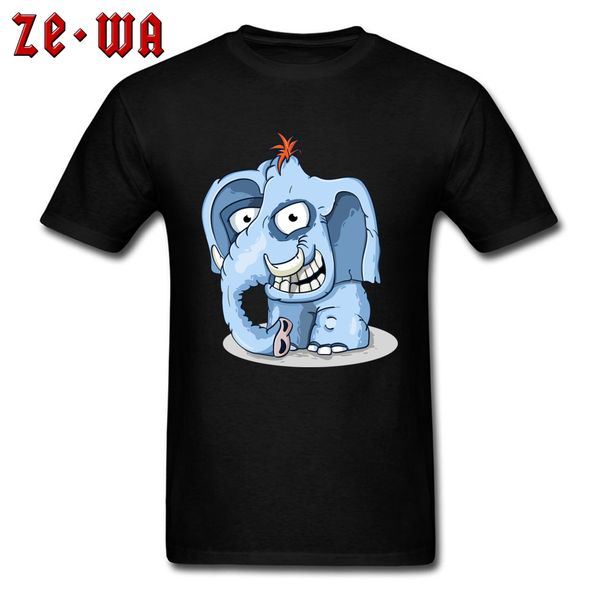 

funny & tees elephant smile summer fall clothes short sleeve hip hop fabric sport hooded sweatshirt hoodie t shirt