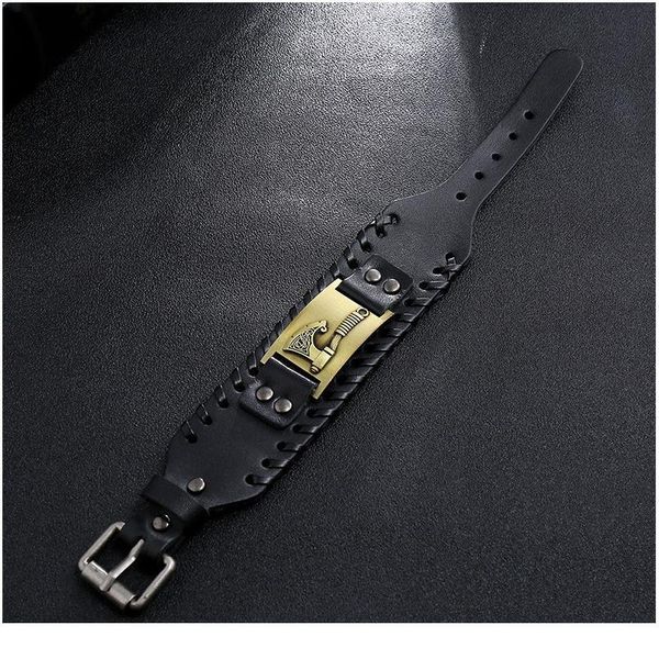 

eif dock viking wristband cuff braid leather bracelet amulet jewelry accessories celtics knot tailsman charm bracelet qylgvo