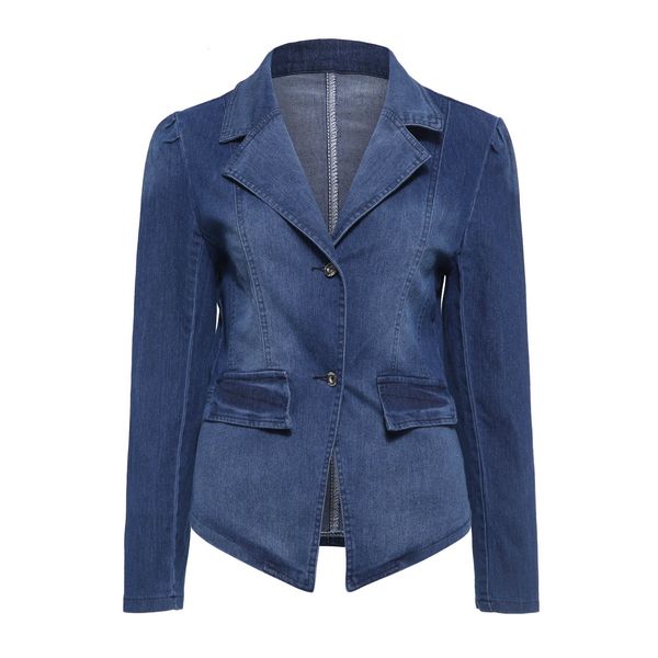 

2021 new slim lapel denim women's jacket fashion female ladies jackets street wear coats gothic punk women outwears v0dq, Black;brown