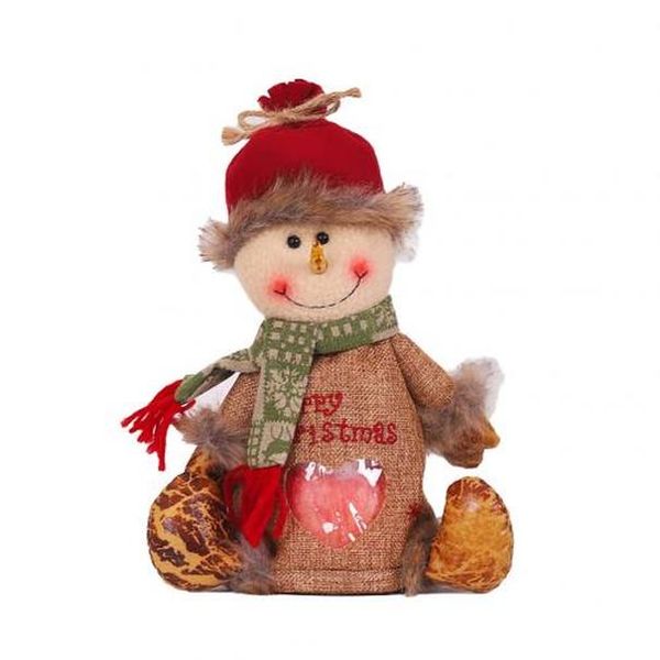 

2020 рождественский подарок рождество санта снеговик doll очистить zip леденцы хранения сумка home decor navidad bbyabw packing2010