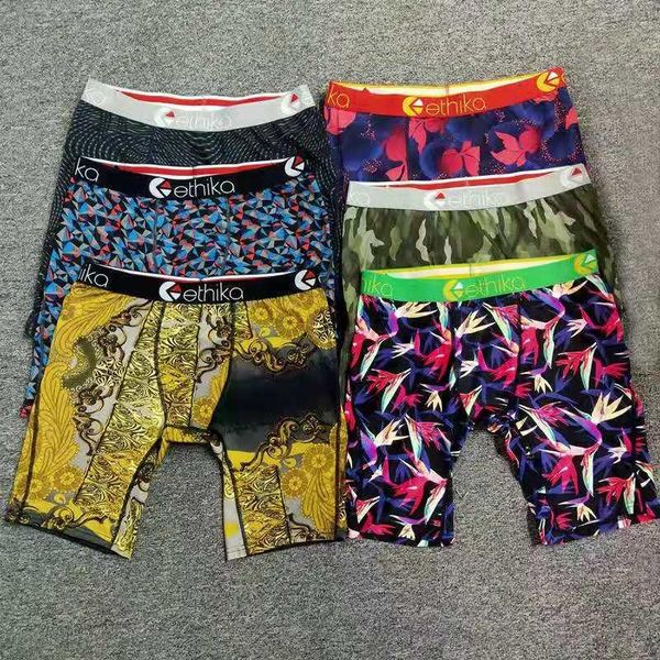 

ethika boxers men's staple underwear sports hip hop rock excise underwear skateboard street fashion streched quick 7824, White;black