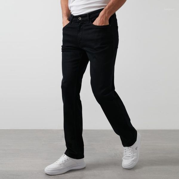 

buratti high waist regular fit pipe bell-bottomed cotton jeans men 's jeans pants 7421 s960king1, Blue