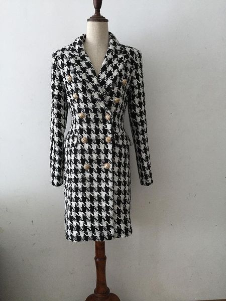 

2021 new plaids and tweeds jacket summer autumn spring evening party bodycon wholesale womens clothing hl black and white, Black;brown