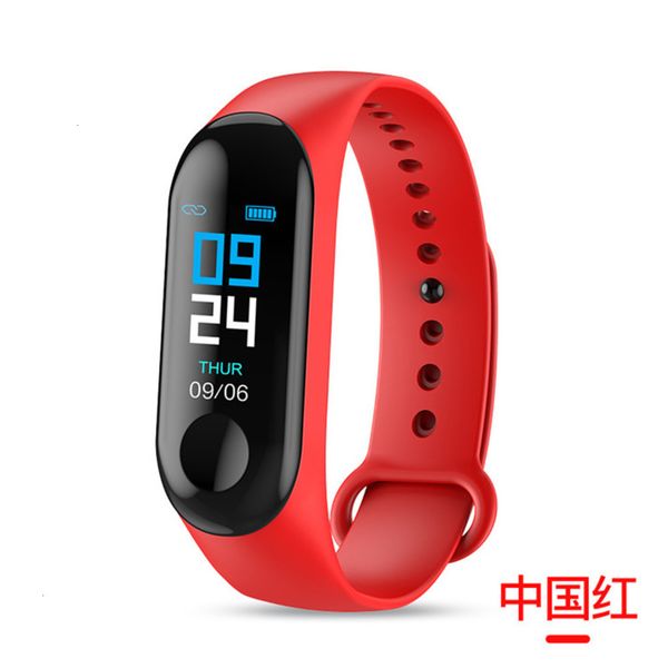 

m3 bracelet color screen meter step heart rate blood prsure information push reminder ip67 waterproof intelligen