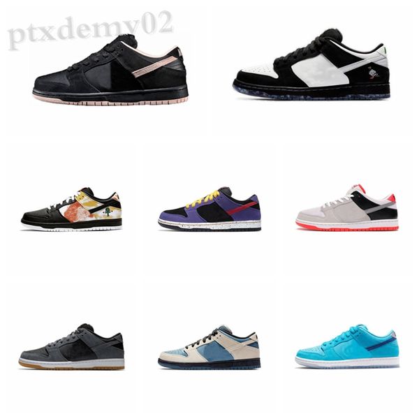 

2020 new authentic grateful bears chunky dunky men women trainers chicago valentine skate chaussures tl06, Black